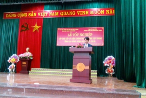 Bế giảng lớp Cao cấp  lý luận chính trị hệ không tập trung  khóa X (2016 - 2018) do Học viện Chính trị khu vực I mở tại Cao Bằng