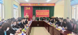 Lớp Trung cấp lý luận chính trị - hành chính khóa 69  đi nghiên cứu thực tế tại xã Trung Phúc huyện Trùng Khánh