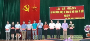 Trường Chính trị Hoàng Đình Giong phối hợp với Ủy ban Mặt trận Tổ quốc  tỉnh Cao Bằng tổ chức lớp Bồi dưỡng nghiệp vụ công tác MTTQ năm 2019