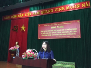 Đảng bộ Trường Chính trị Hoàng Đình Giong tổ chức Hội nghị đánh giá 50 năm thực hiện Di chúc của Chủ tịch Hồ Chí Minh  và các chỉ thị, nghị quyết của Trung ương,  của tỉnh mới ban hành (đợt II/2019)