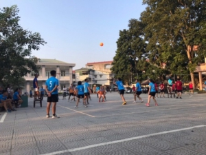 Trường Chính Trị Hoàng Đình Giong  tổ chức giao lưu thi đấu thể thao Giải Bóng chuyền hơi