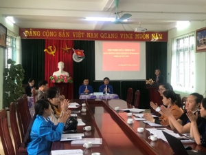 Đoàn Trường Chính trị Hoàng Đình Giong  tổ chức Hội nghị giữa nhiệm kỳ 2017 - 2022