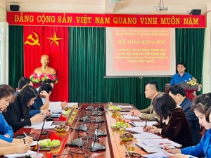 Đoàn Trường Chính trị Hoàng Đình Giong tổ chức Hội thảo khoa học