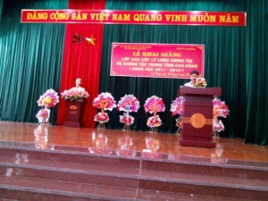 Khai giảng lớp Cao cấp lý luận Chính trị Cao Bằng khóa XI (2017-2019)