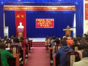 Khai giảng lớp Trung cấp lý luận chính trị - hành chính khóa 22