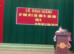 Khai giảng lớpTrung cấp lý luận chính trị - hành chính khóa 60