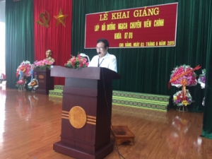 Khai giảng lớp Bồi dưỡng ngạch chuyên viên chính khóa 07 và khóa 08