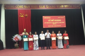Bế giảng lớp Trung cấp lý luận chính trị - hành chính khóa 52 (huyện Thạch An)