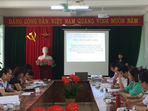 Khoa Nhà nước và Pháp luật tổ chức Hội thảo khoa học chủ đề  “Áp dụng phương pháp giảng dạy tích cực trong chương trình Trung cấp lý luận chính trị - hành chính phần III”