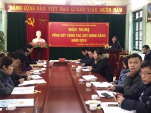 Hội nghị tổng kết công tác xây dựng Đảng năm 2019 của Đảng bộ Trường Chính trị Hoàng Đình Giong