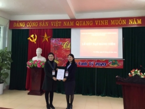 Chi bộ Giảng dạy tổ chức Lễ kết nạp đảng viên