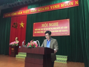 Đảng bộ Trường Chính trị Hoàng Đình Giong tổ chức Hội nghị học tập, quán triệt, triển khai các chỉ thị, nghị quyết, kết luận  của Trung ương, của tỉnh mới ban hành đợt (III/2019)