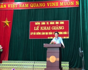 Khai giảng lớp Bồi dưỡng lãnh đạo, quản  lý cấp phòng khóa 03