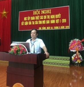 Đảng bộ Trường Chính trị Hoàng Đình Giong tổ chức Hội nghị học tập, quán triệt, triển khai các chỉ thị, nghị quyết, kết luận  của Trung ương, của tỉnh mới ban hành đợt (I/2019)