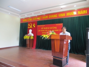 Khai giảng lớp Trung cấp lý luận chính trị - hành chính khóa 19 huyện Quảng Uyên