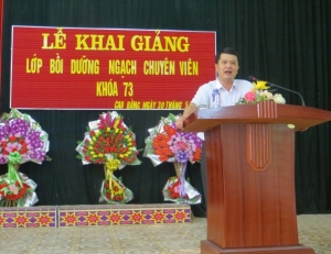 Khai giảng Lớp Bồi dưỡng ngạch chuyên viên khoá 73
