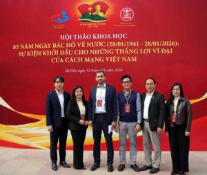 Trường Chính trị Hoàng Đình Giong tham dự Hội thảo khoa học kỷ niệm 85 năm ngày Bác Hồ về nước