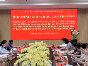 Hội thảo khoa học cấp Trường số 01 năm 2026