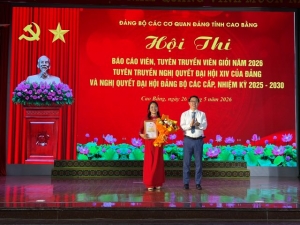Trường Chính trị Hoàng Đình Giong đạt giải Nhất tại Hội thi Báo cáo viên, tuyên truyền viên giỏi năm 2026